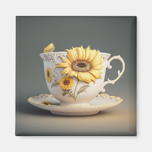 Aimant Teacup tournesol
