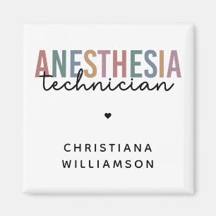 Aimant Technicien d'anesthésie personnalisée Technique d'