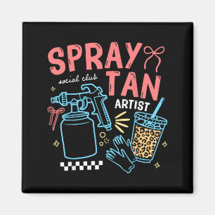 Aimant Technicien en bronzage par pulvérisation Retro Bea