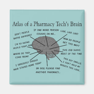 Aimant Technologie "atlas de pharmacie de cerveau de