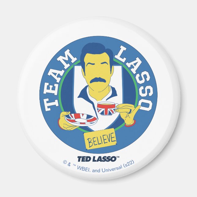 Aimant Ted Lasso | Team Lasso Tea Iconic Avatar (Devant)