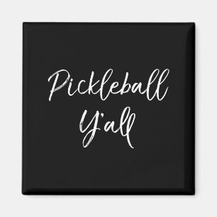 Aimant Tee-shirt rétro coeur pickleball amour de cornicho