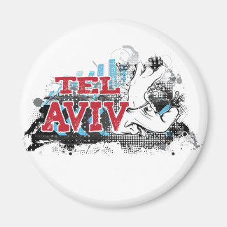Aimant TEL AVIV - Un style grincheux de la ville #1 d'Isr