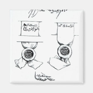 Aimant Télécopies de la signature de William Shakespear