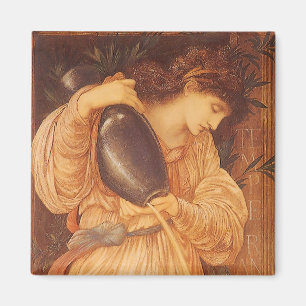 Aimant Temperantia par Burne Jones, art victorien vintage