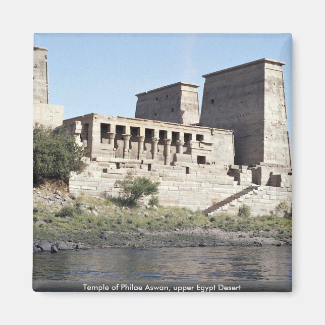 Aimant Temple de Philae Assouan, Haut Désert d'Egypte (Devant)