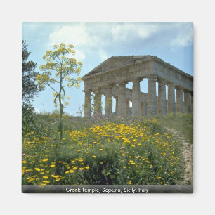 Aimant Temple grec, Segesta, Sicile, Italie