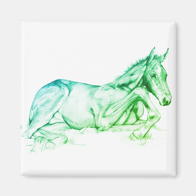 Aimant Temps calme (vert) (Devant)