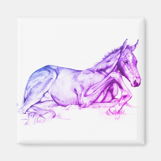 Aimant Temps calme (violet) (Devant)