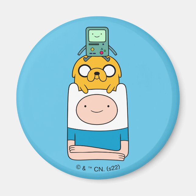 Aimant Temps d'aventure | BMO, Jake & Finn (Devant)