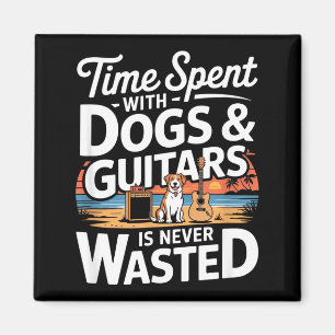 Aimant Temps Passé Avec Des Chiens Et Des Guitares N'est