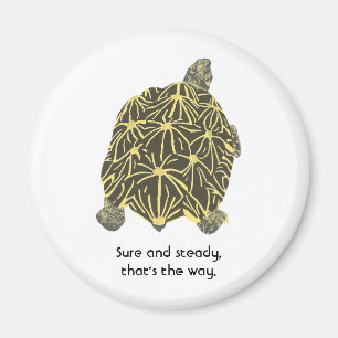 Aimant Tenez le premier rôle la tortue, l'affirmation,
