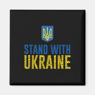 Aimant Tenez-vous aux côtés de l'Ukraine - Force ukrainie