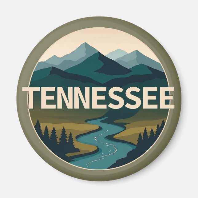 Aimant Tennessee États-Unis d'Amérique (Devant)