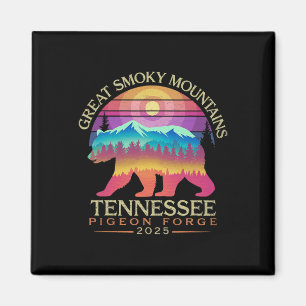 Aimant Tennessee Smoky Mountains Famille Vacation 2025 Co