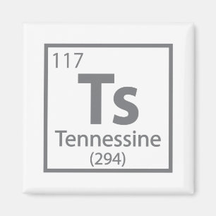 Aimant Tennessine - Tennessee Science Table Périodique