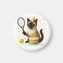 Aimant Tennis 50e anniversaire pour les Amoureux de les c