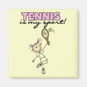 Aimant Tennis mes T-shirts et cadeaux de sport