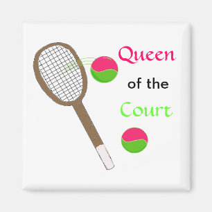 Aimant Tennis - Reine du court