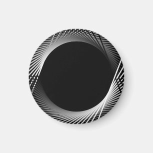 Aimant Tentes noires et blanches.