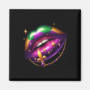 Aimant Tenue de Mardi Gras Costume Hommes Femmes Lèvre de