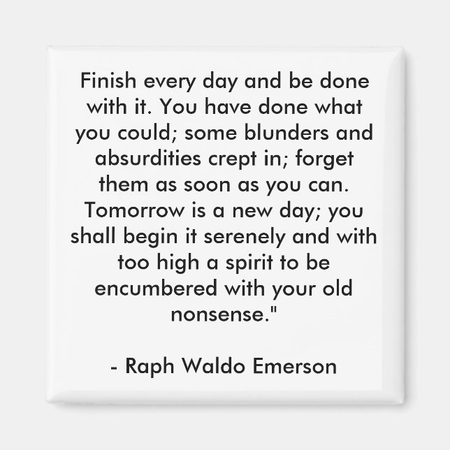 Aimant Terminez tous les jours et faites-le avec. Vous av (Devant)