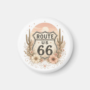 Aimant Terracotta de fleur sauvage Route Souvenir
