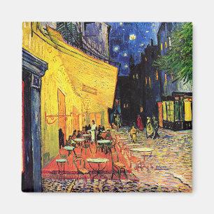 Aimant Terrasse de Café sur l'endroit du Forum, Arles la