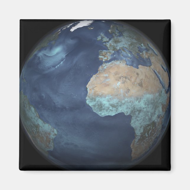 Aimant Terre entière montrant l'évaporation (Devant)