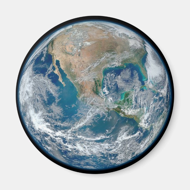 Aimant Terre Pleine Montrant L'Amérique Du Nord Et Le Mex (Devant)