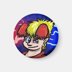 Aimant Terry Rouge et bleu magnétique