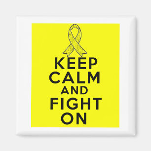 Aimant Testicular Cancer Keep Calm and Fight On