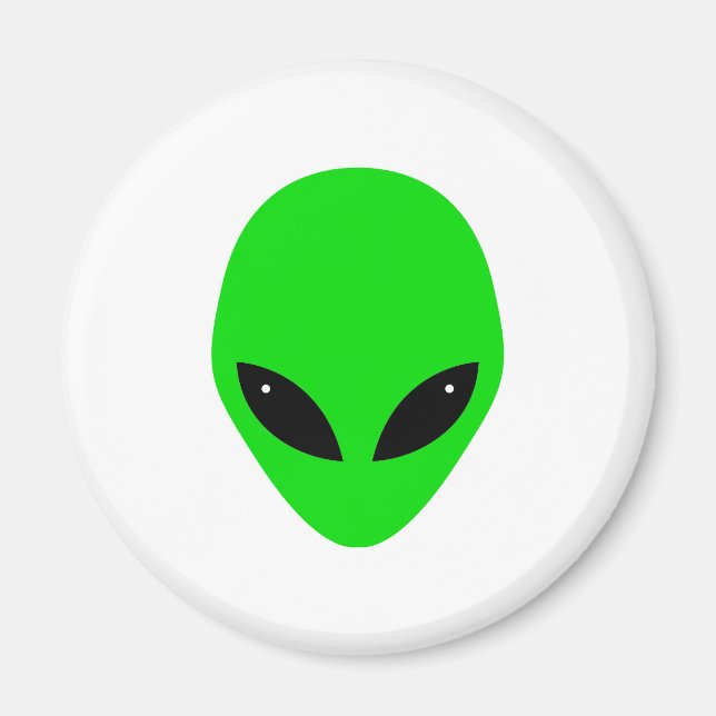 Aimant Tête Alien verte (Devant)
