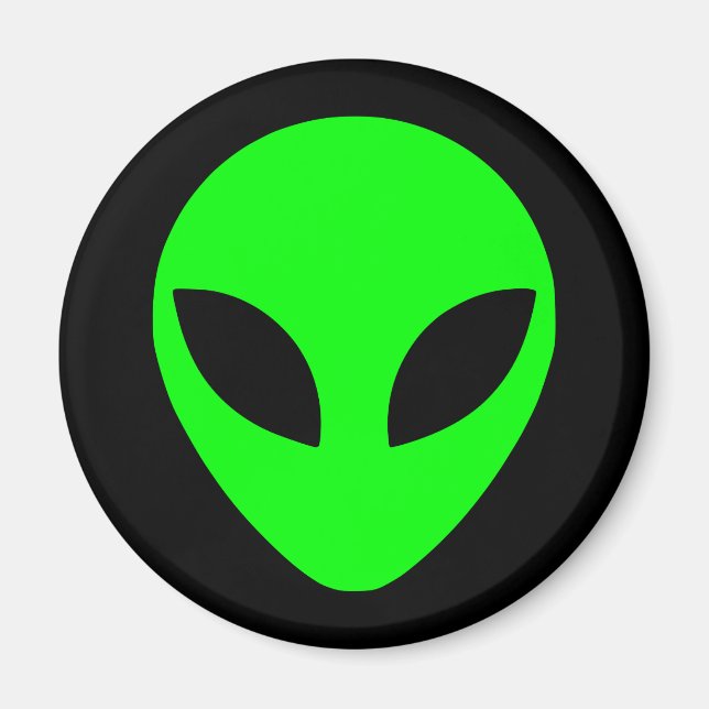 Aimant Tête Alien verte (Devant)