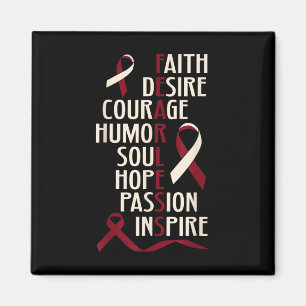 Aimant Tête bucco-dentaire Conscience du cancer Cou sans 