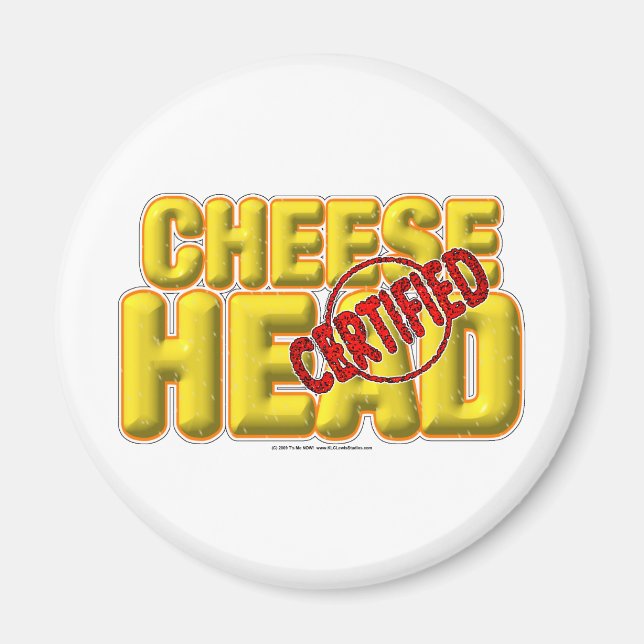 Aimant Tête de fromage certifiée (Devant)