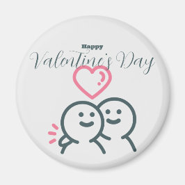 Aimant Tête ronde Saint-Valentin