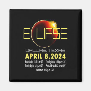 Aimant Texas Solar Eclipse 2024 Solar Eclipse Funny Texas