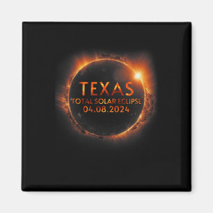 Aimant Texas Total Solar Eclipse Avril 8 2024 Texas Solar