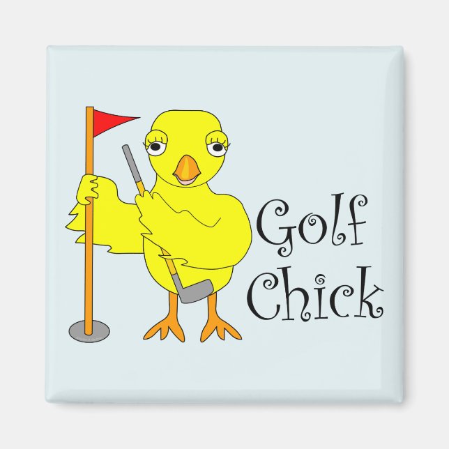 Aimant Texte de sélection de golf (Devant)