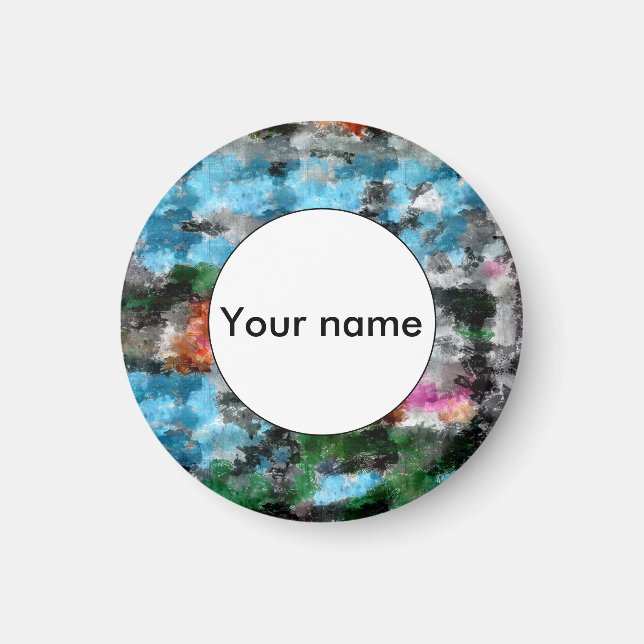 Aimant Texture colorée (Devant)