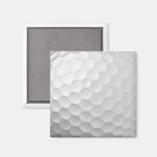 Aimant Texture de balle de golf blanche gaufree