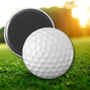 Aimant Texture de balle de golf blanche gaufree