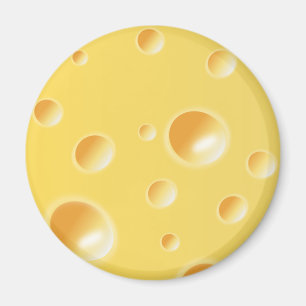 Aimant Texture de fromage suisse jaune