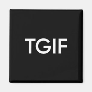 Aimant Tgif Drôle Merci Dieu Vendredi Déclaration Hommes
