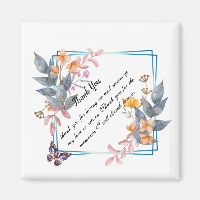 Aimant Thank you design (Devant)