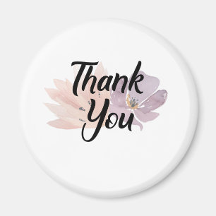 Aimant Thank You Favor Floral