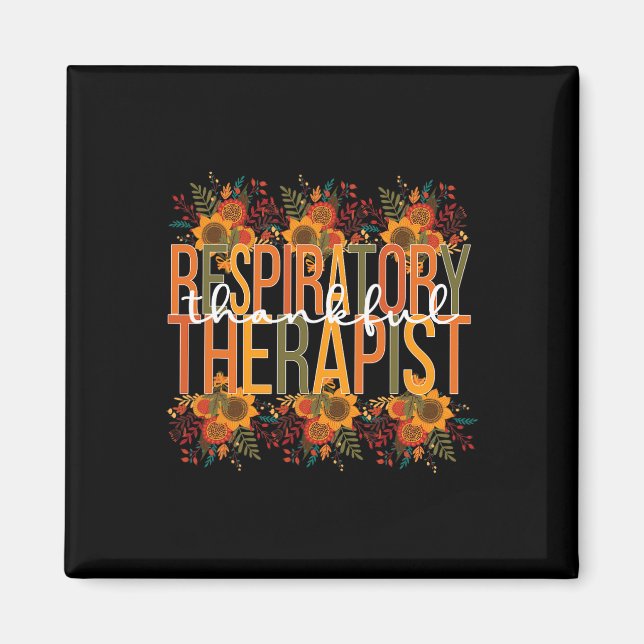 Aimant Thankful Respiratory Therapist Thanksgiving (Devant)