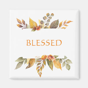 Aimant Thanksgiving Autumn Foliage Orange BLESSEE