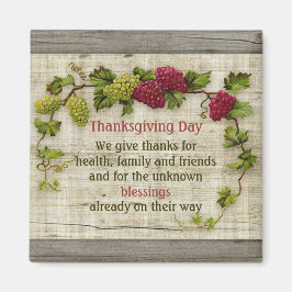 Aimant Thanksgiving Blessings Motto